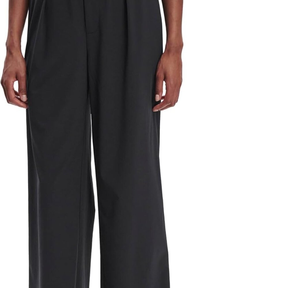 Kayson Lightweight Black Wide Leg Pants 29.5" - Effortless Day to Night Style